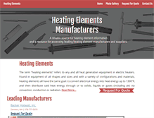 Tablet Screenshot of heating-elements.com